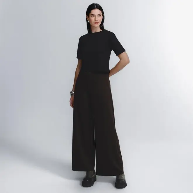 Blusa Cropped Manga Curta Boxy