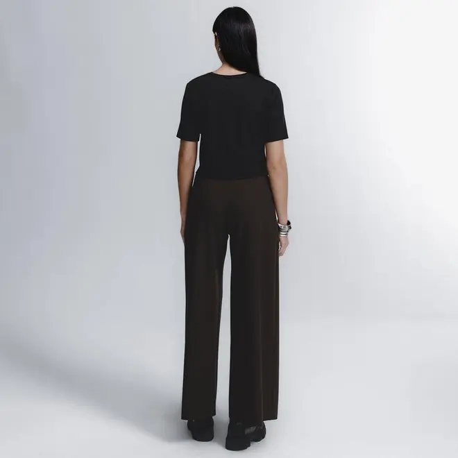 Blusa Cropped Manga Curta Boxy