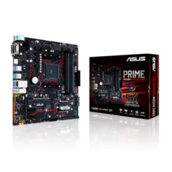 Placa-Mãe Asus p/ AMD AM4 Prime B450M-GAMING/BR 4xDDR4 mATX