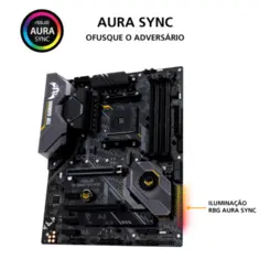 Placa-Mãe Asus p/ AMD AM4 TUF GAMING X570-PLUS 4xDDR4 ATX