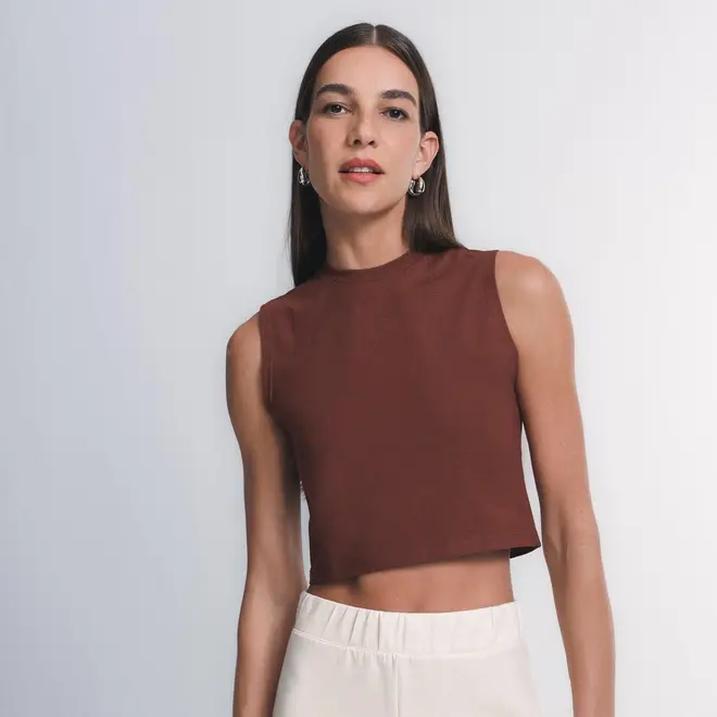 Blusa Cropped Regata Evershape