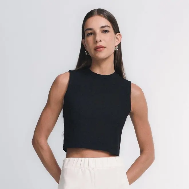 Blusa Cropped Regata Evershape