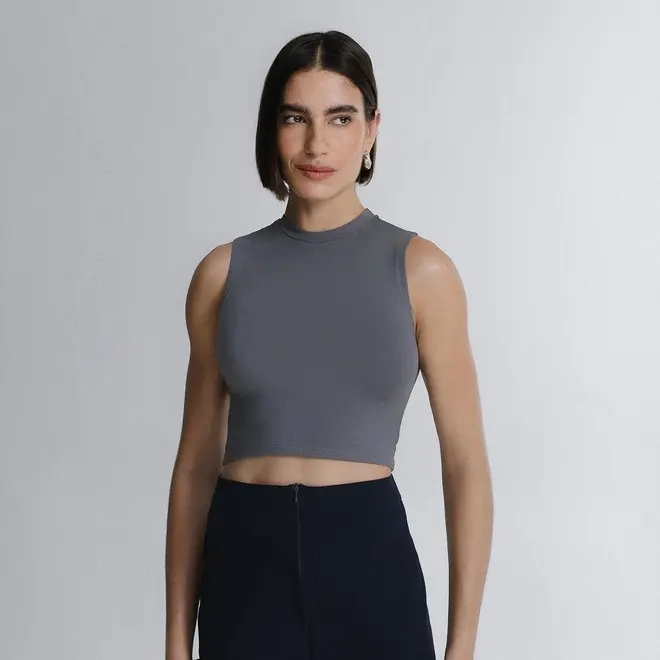 Blusa Cropped Regata Evershape