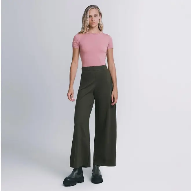 Blusa Cropped Manga Curta In Skin