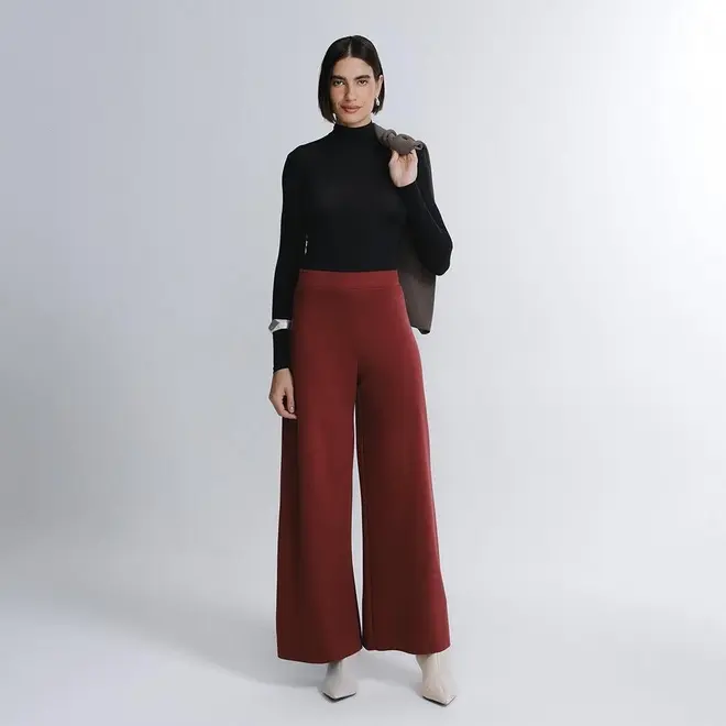 Blusa Cropped Manga Longa In Skin