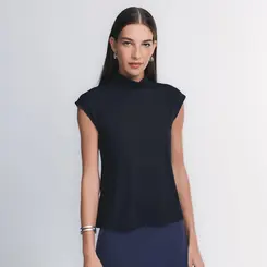 Blusa Gola Alta High Neck