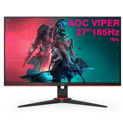 Monitor Gamer AOC 27'' Viper Full HD 165Hz 1ms HDMI DP VA HDR FreeSync Premium Pro - 27G2SE