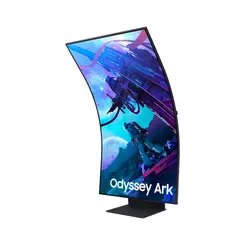 Monitor Gamer Smart Curvo Samsung Odyssey Ark 2º 55' Mini LED UHD HDR 165Hz 1ms HDMI DP VA FreeSync Pro - LS55CG97WNLXZD