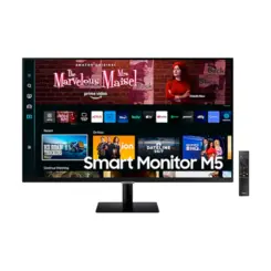 Monitor Smart Samsung M5 27'' FHD HDR 4ms HDMI USB VA Wifi Bluetooth - LS27CM500ELXZD