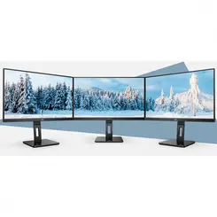 Monitor AOC 21.5" FHD VA com base ajustável e HUB USB B2B 22P2UM