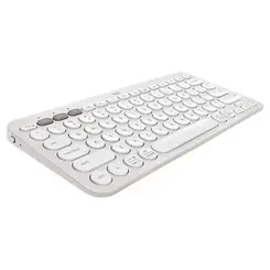 Teclado Sem Fio Logitech Pebble Keys 2 K380s Bluetooth Branco US -  920-011790